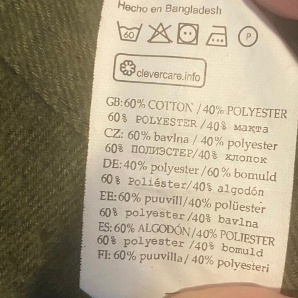 Burnside Olive Green Flannel Button-Up Shirt Xl H… - image 7